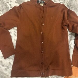 Givenchy Brown Cardigan Sweater Classic Knit